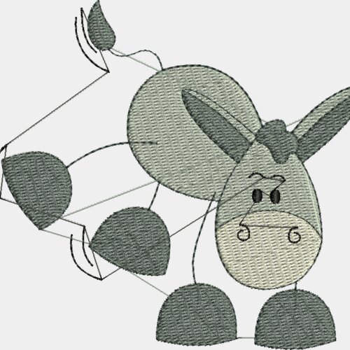 Esel trabend Miniaturansicht